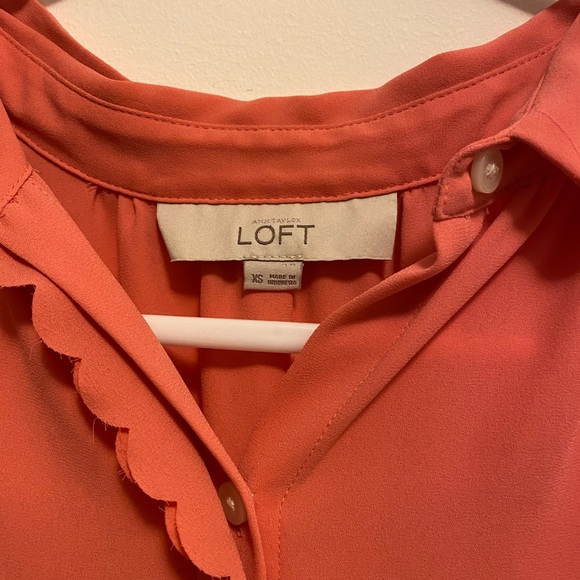 Pink blouse tank from LOFT - Picture 2 of 4